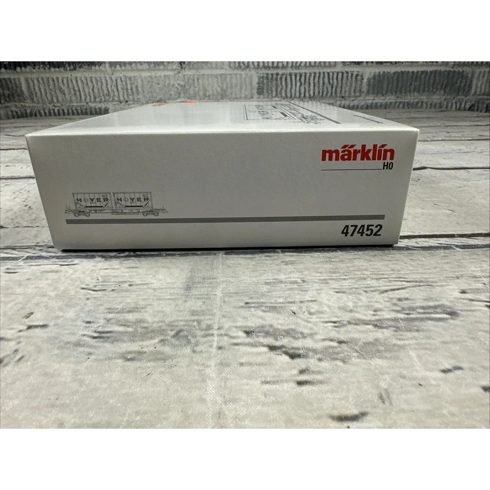Märklin 47452 HO DB Hoyer Container Flat Car 2 Containers Germany NIB